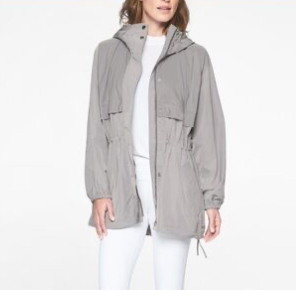 Athleta Rainfall Swing Jacket in gray
